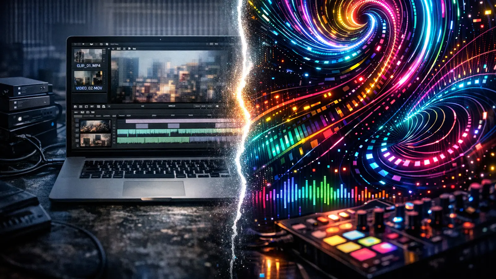 ISF shaders versus conventional MP4 video workflow in live VJ performance